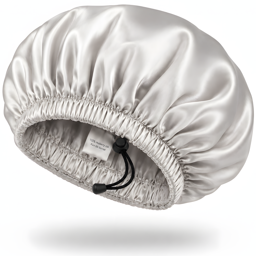 Bonnet de nuit 100% en soie de mûrier