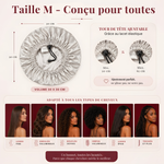 Bonnet de nuit 100% en soie de mûrier